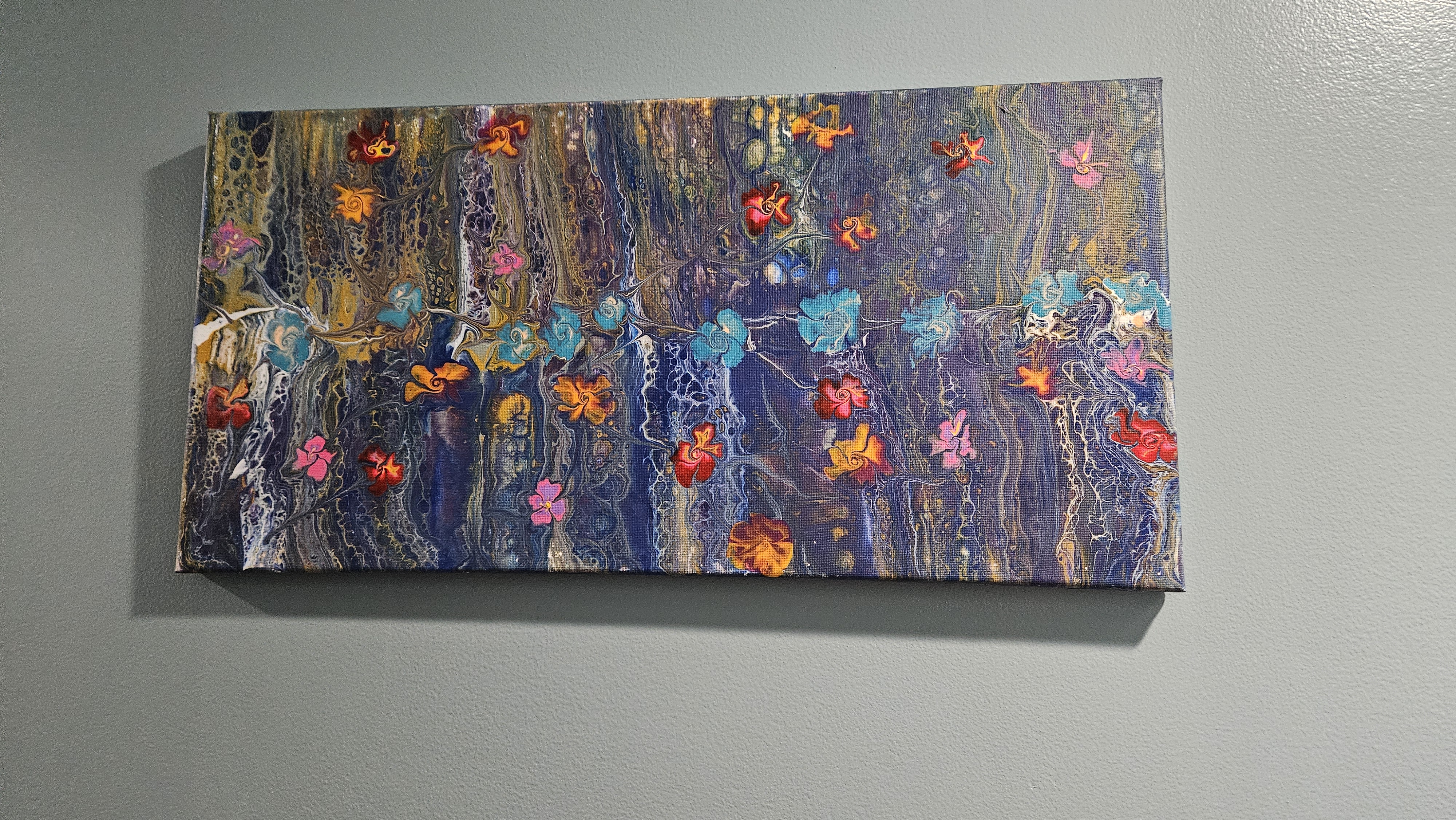 Abstract Acrylic Flower Canvas