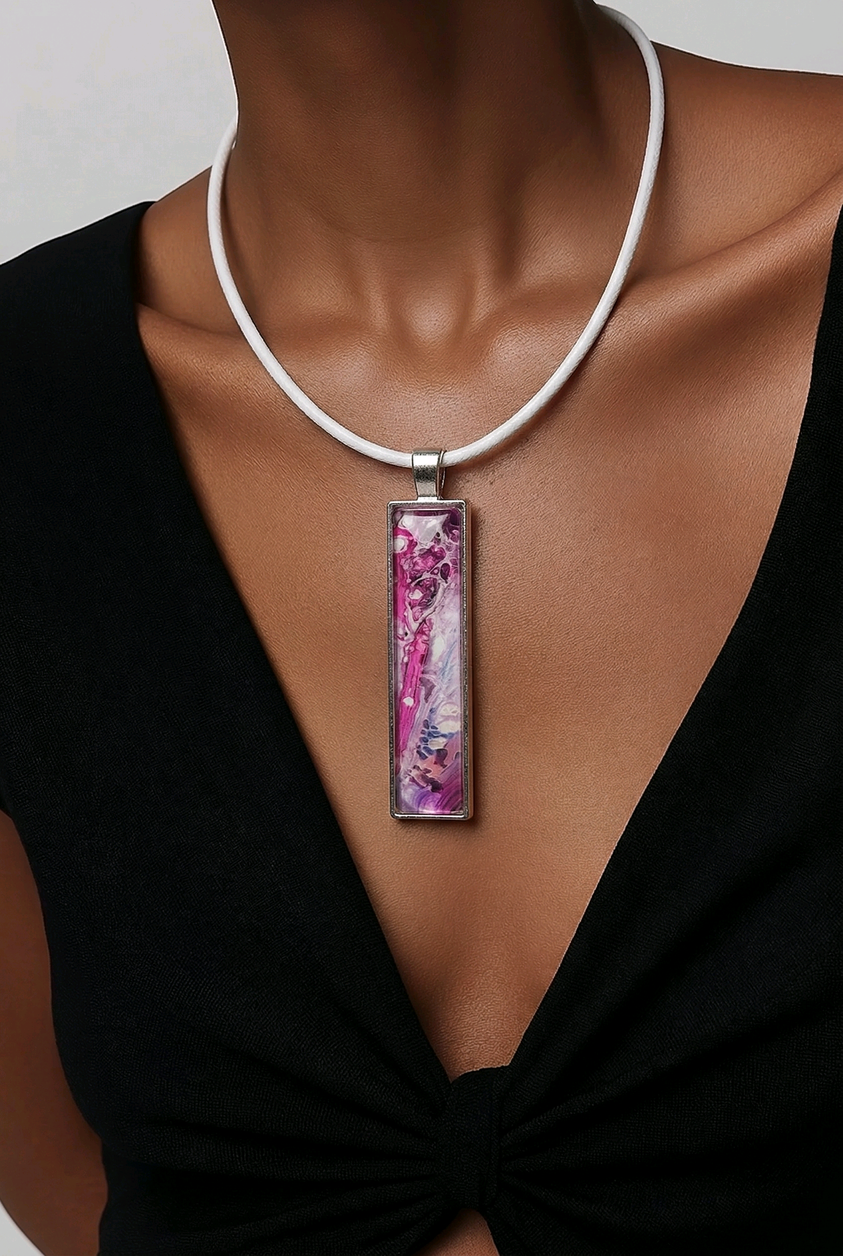 Elegant Pink Pendant Necklace