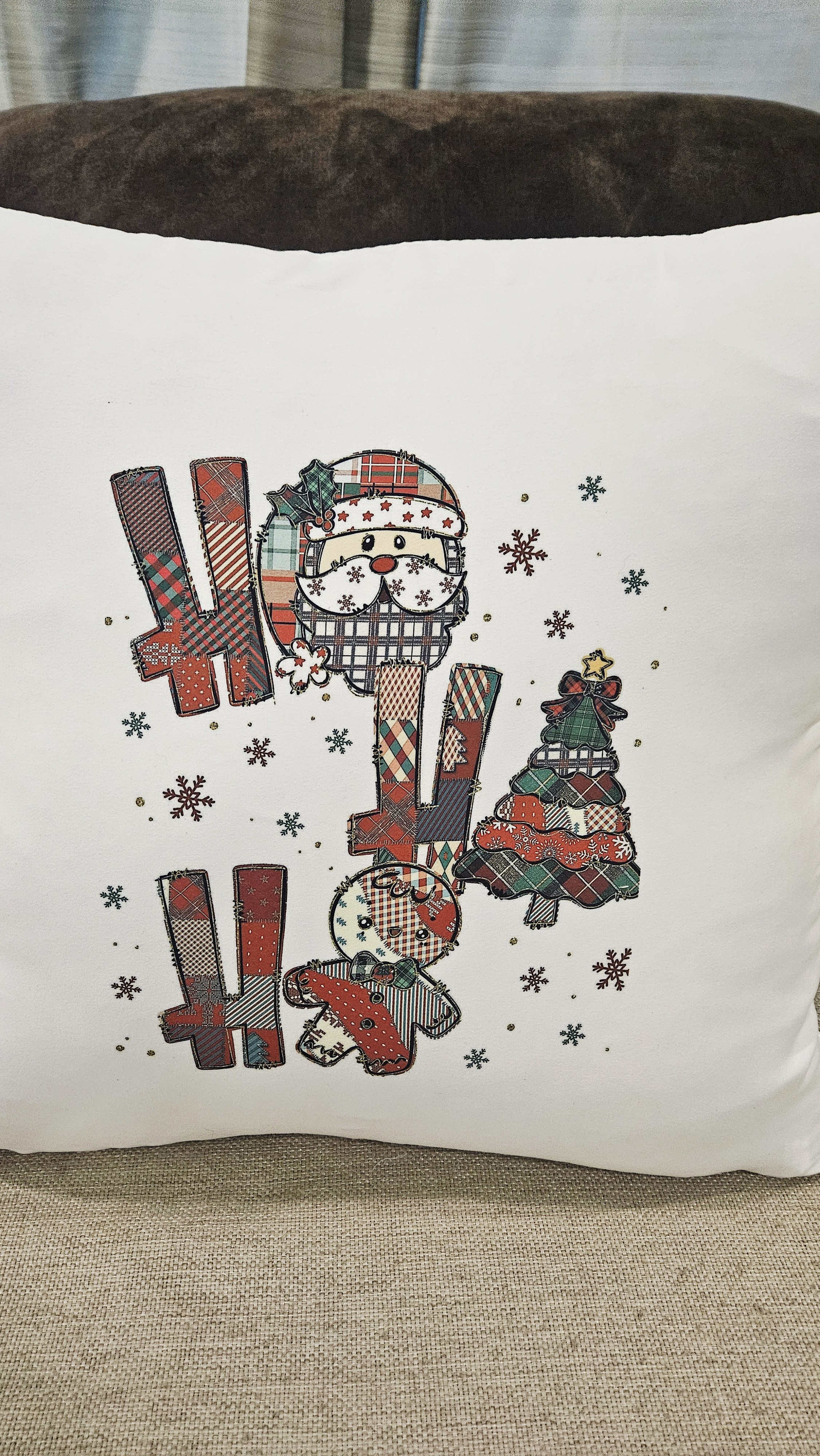 Festive Holiday Throw Pillow Cover