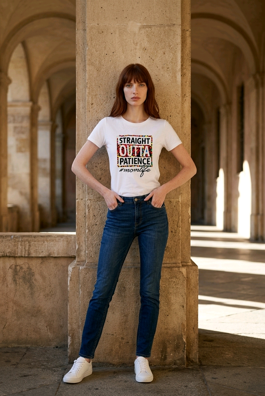Straight Outta Patience Mom Life T-Shirt