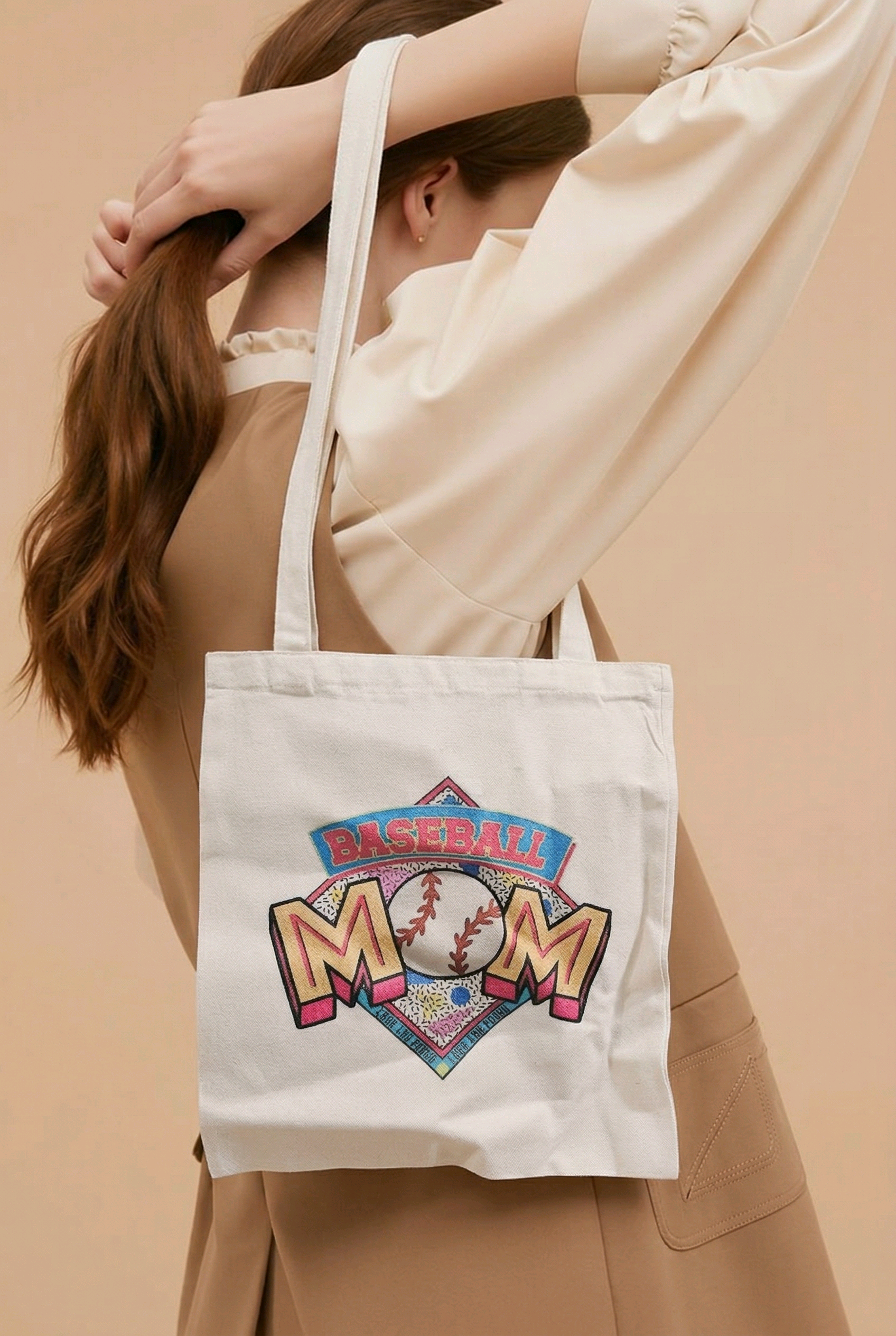 Baseball Mom Tote Bag