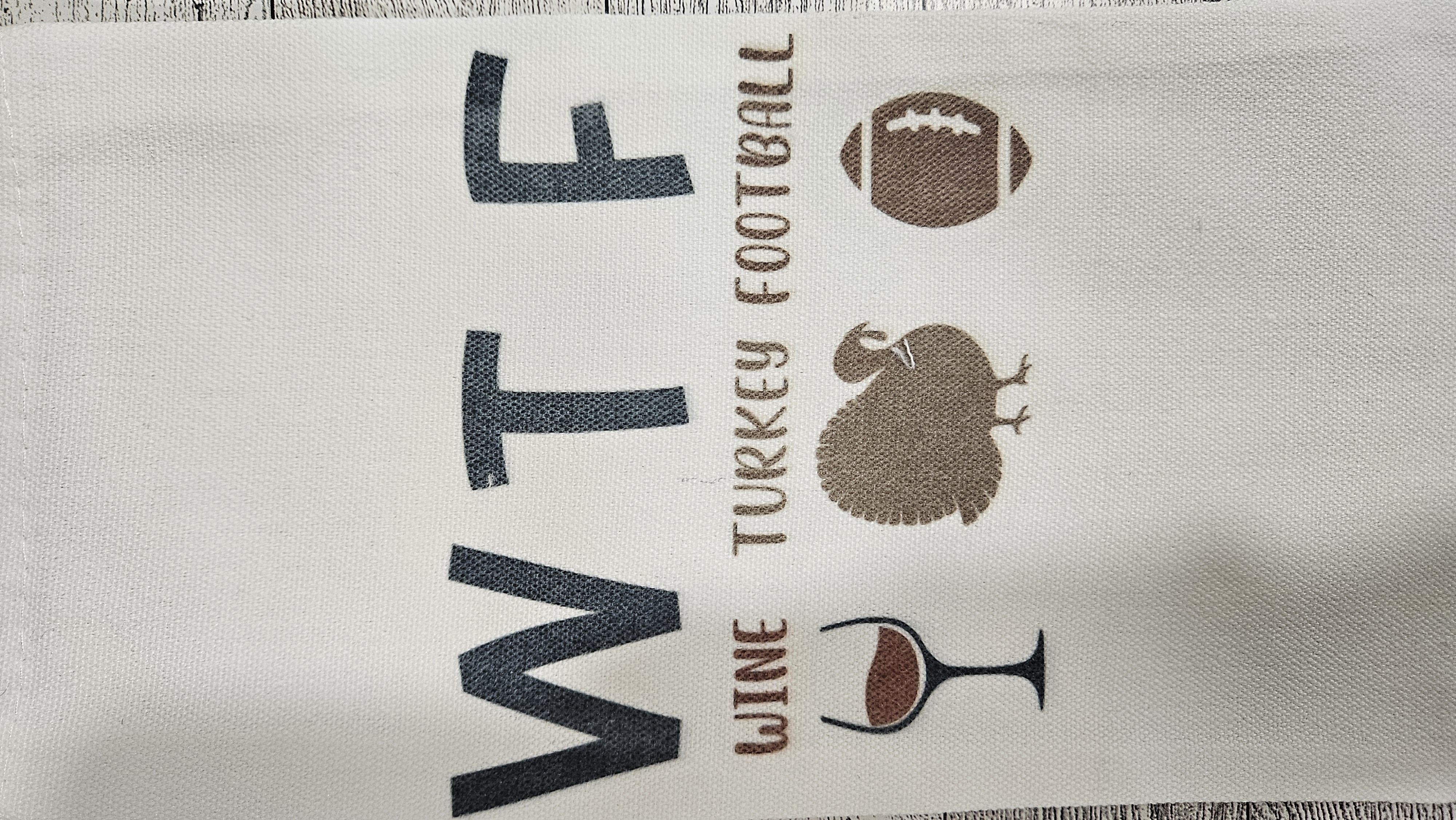 W.T.F Canvas Wine  Bag
