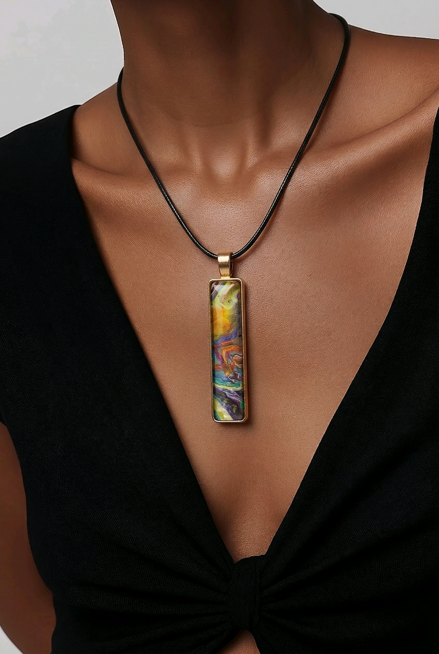 Rainbow Pendant Necklace