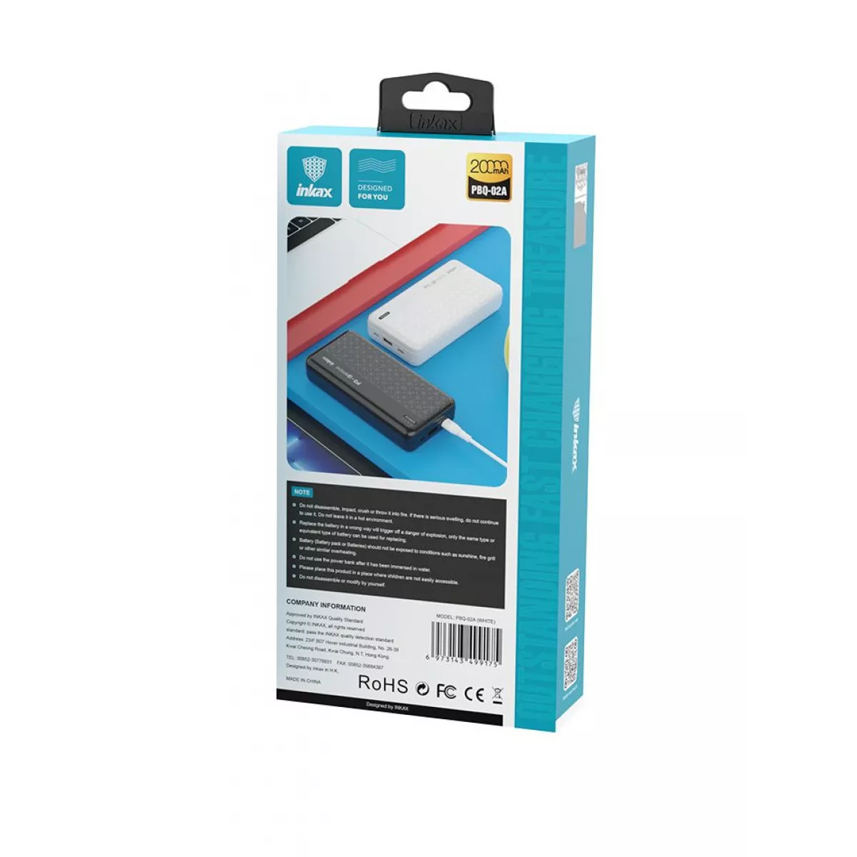PowerBank 20000mAh INKAX PB-02A