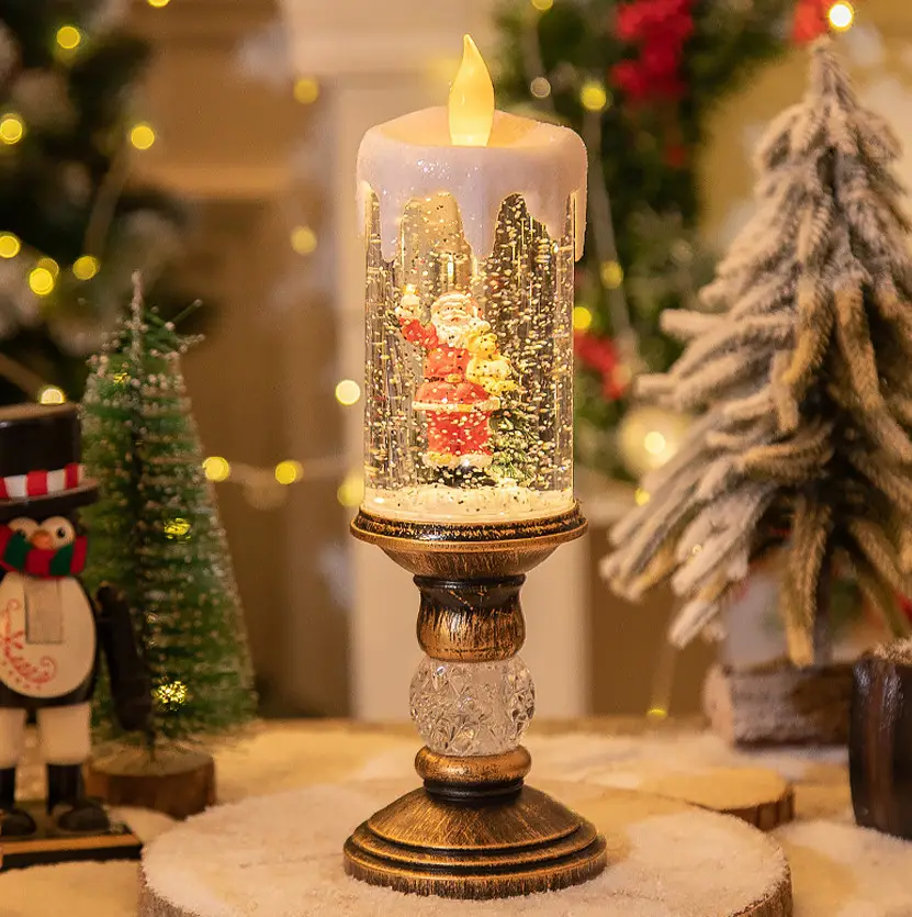 Декоративна новорічна LED-свічка Дід Мороз