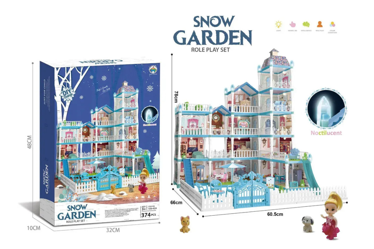 Будиночок ляльковий із меблями Snow Garden