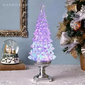 Новорічний сніжний світильник-декор LED “Діамантова Ялинка”