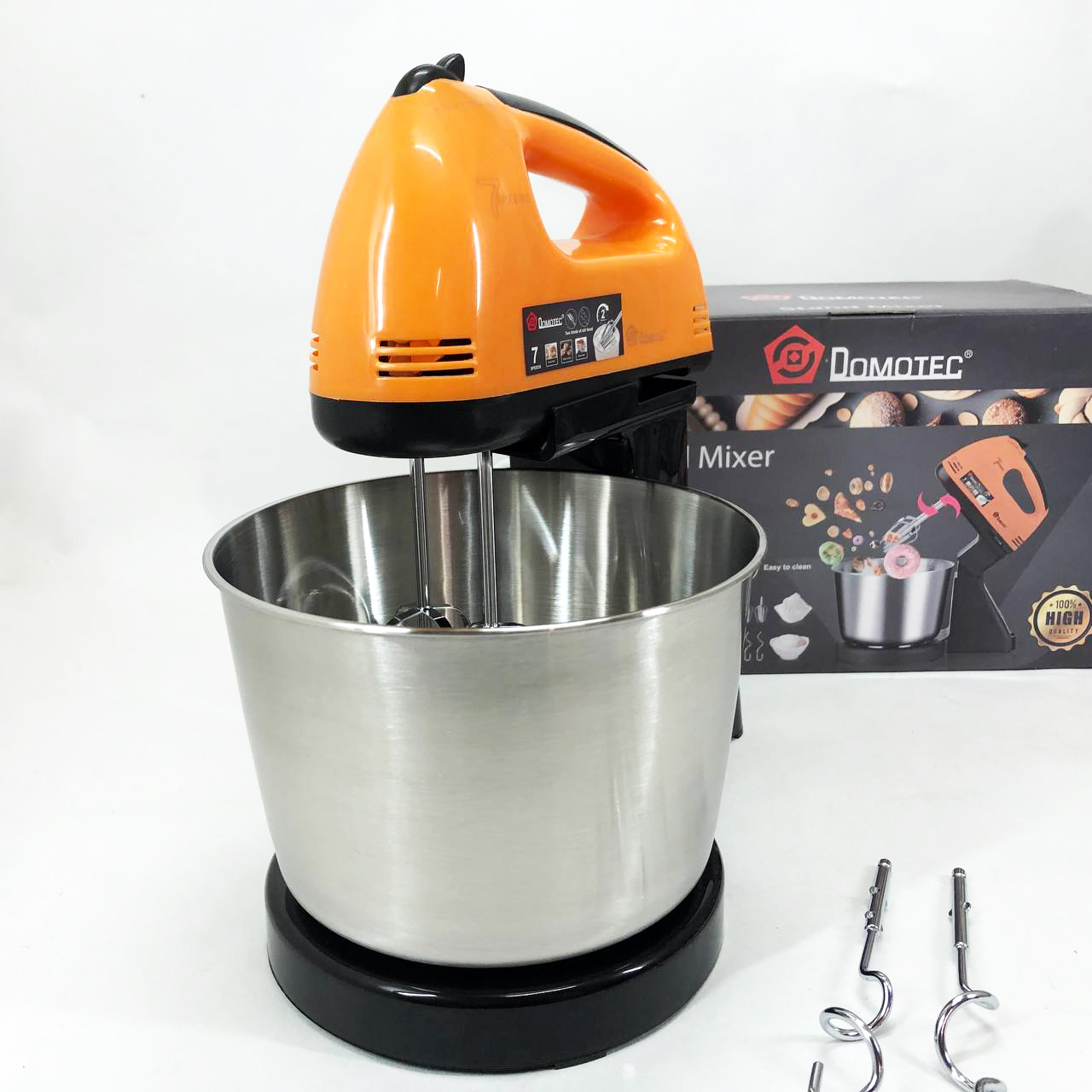 Стаціонарний міксер для кухні на 7 швидкостей Domotec R6637