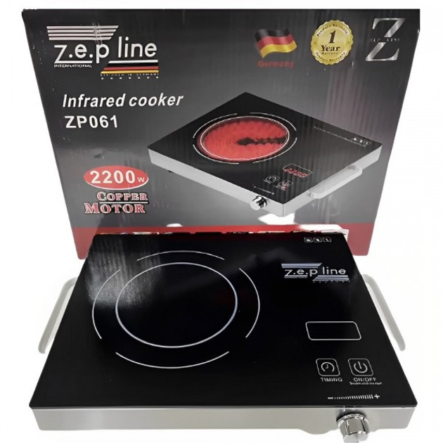 Електроплита інфрачервона одноконфоркова Zepline ZP-061 2200w
