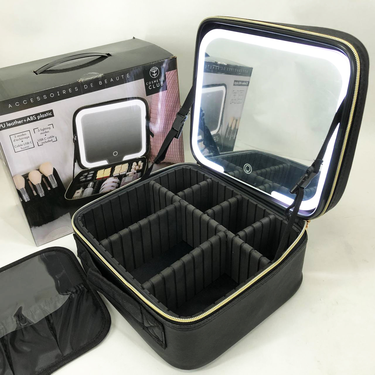 Портативна косметичка органайзер дорожній бьюті кейс