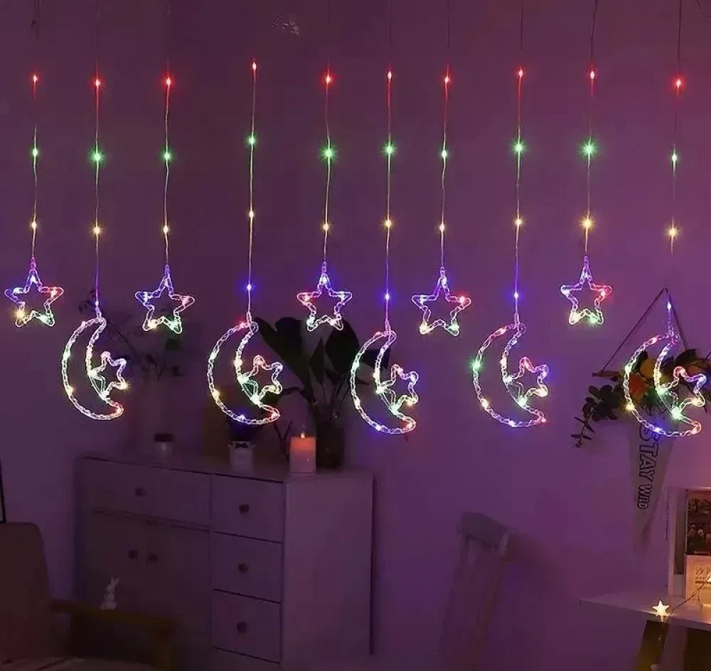 Гірлянда Штора SF-47 “Зірка-місяць”