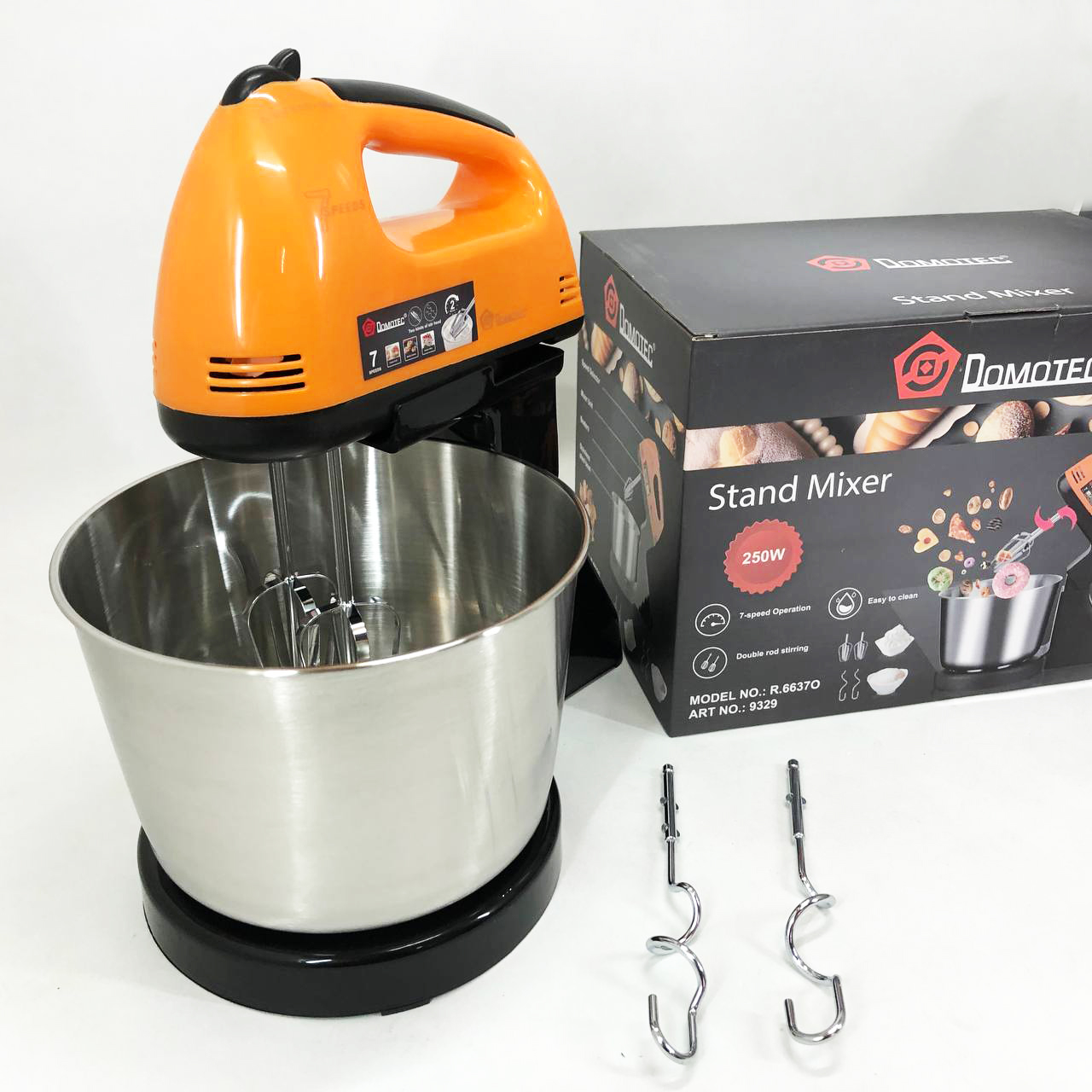 Стаціонарний міксер для кухні на 7 швидкостей Domotec R6637