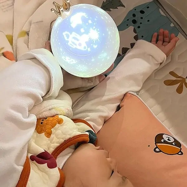 Лампа-проєктор з обертанням 360° та 12 змінними слайдами