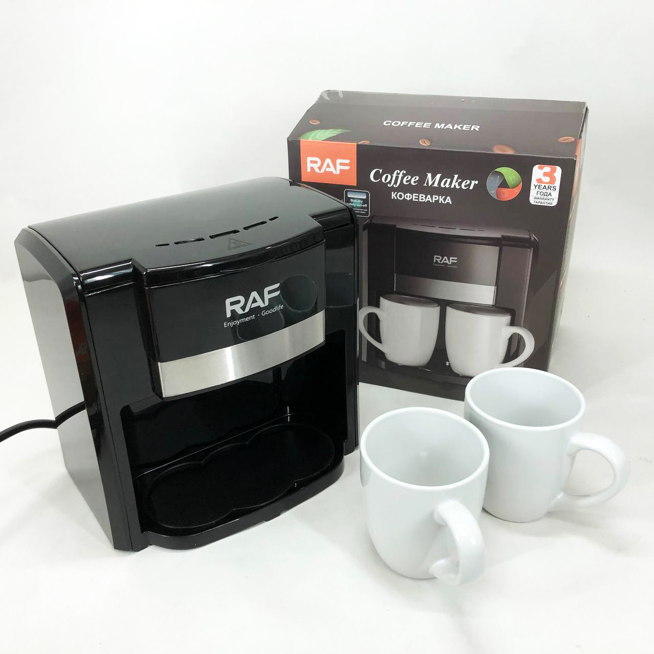 Кавоварка 2 чашки напівавтоматична RAF R.115