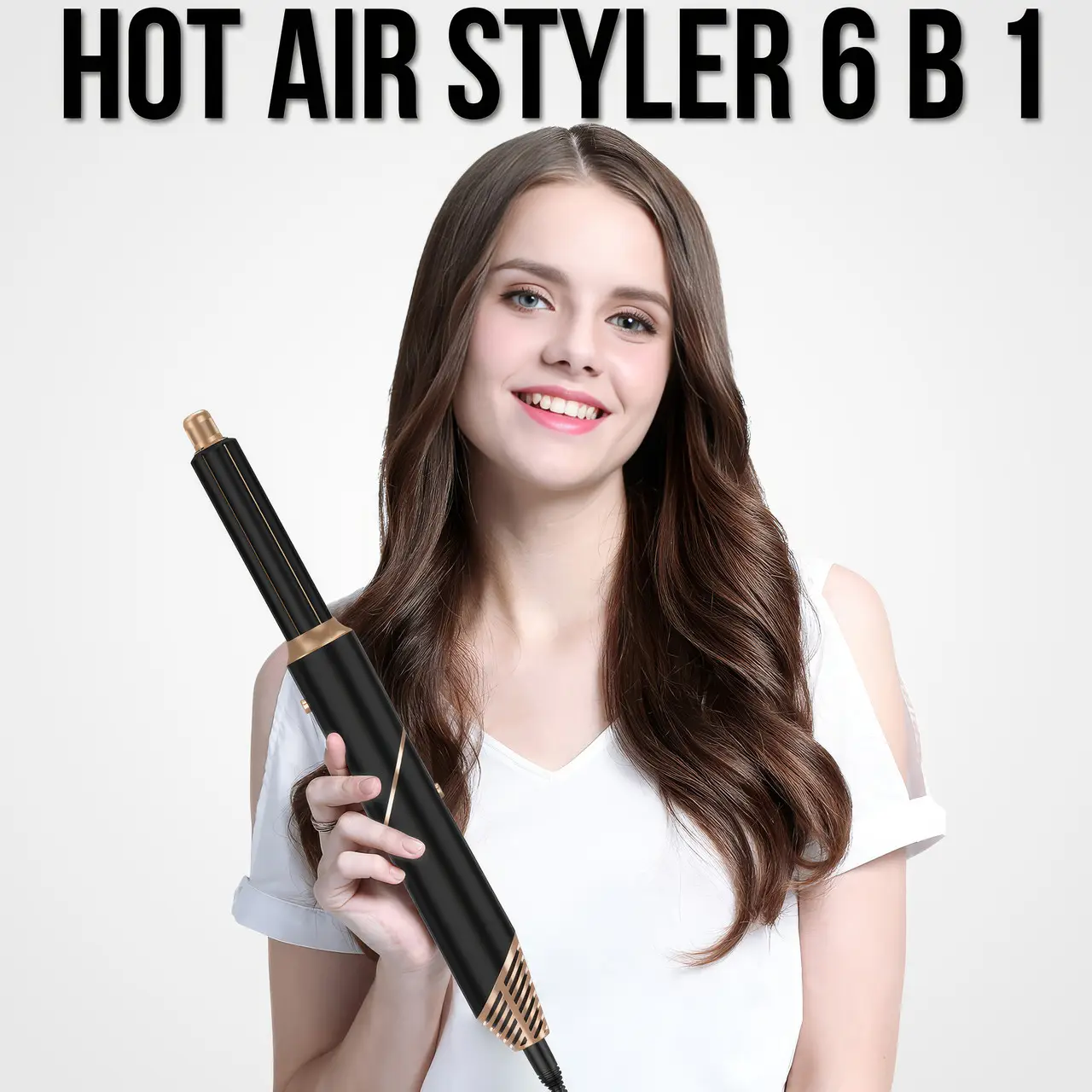 Складаний фен-стайлер 6 насадок Hot Air Styler 1000W