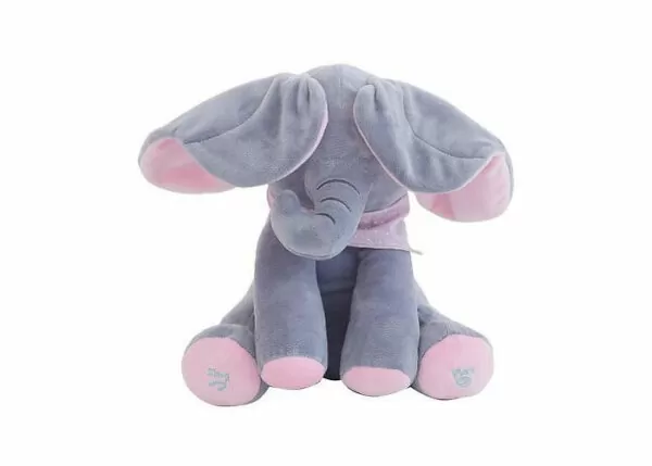 Плюшева іграшка-слон Рожевий Peekaboo