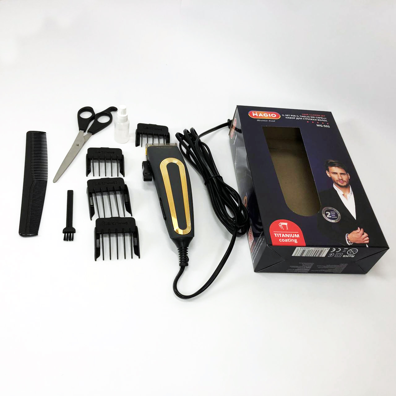 Машинка для стрижки волосся MAGIO MG-593