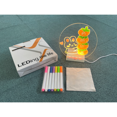 Нічник-дошка акрилова з підсвічуванням та маркерами WordPad