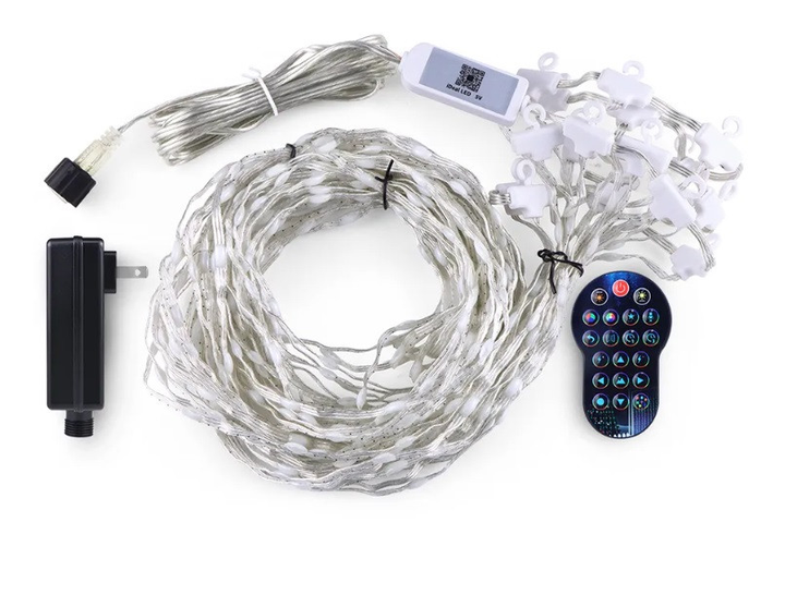 Смарт гірлянда штора 2*2 м 400 LED RGB