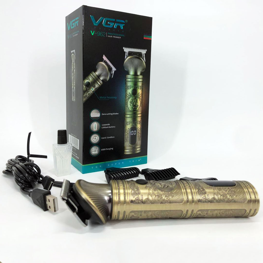 Акумуляторна машинка для стрижки волосся VGR V-962