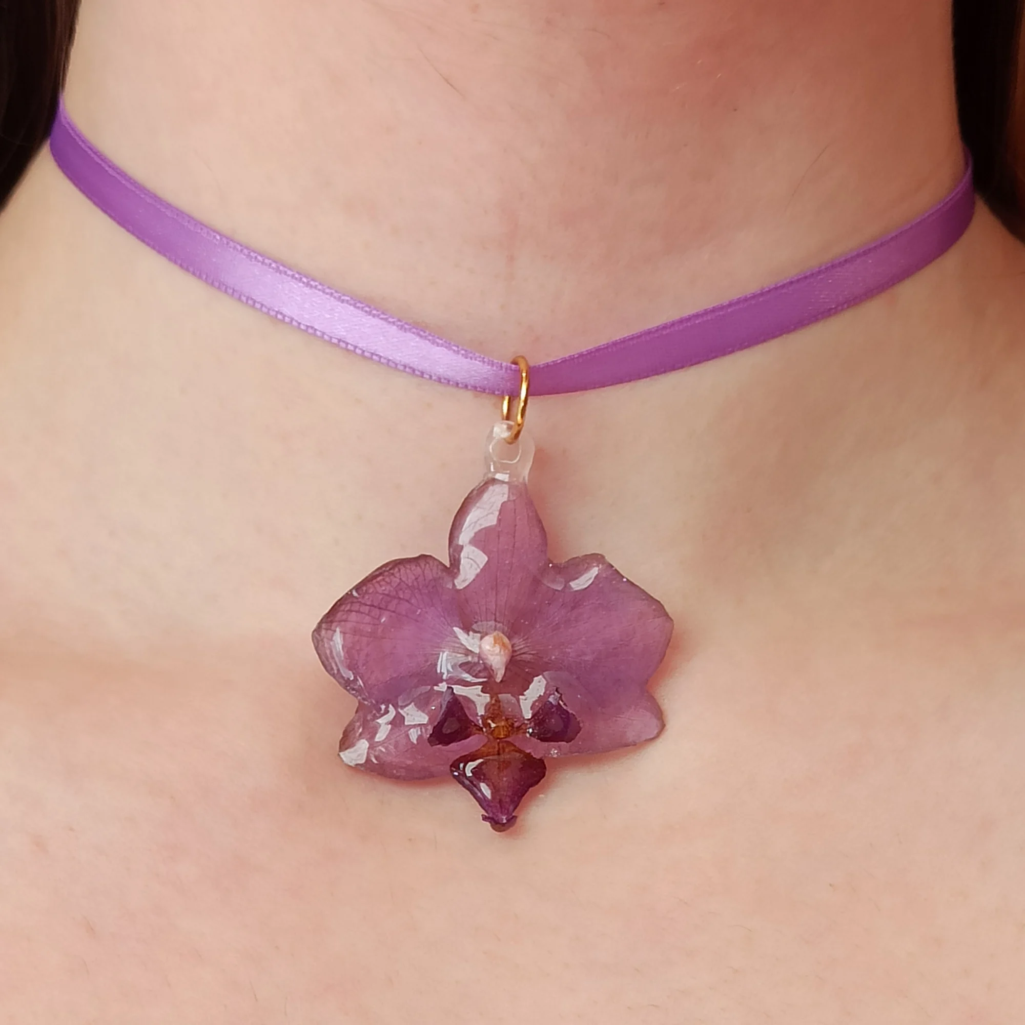 Colgante orquídeas lilas 🌸