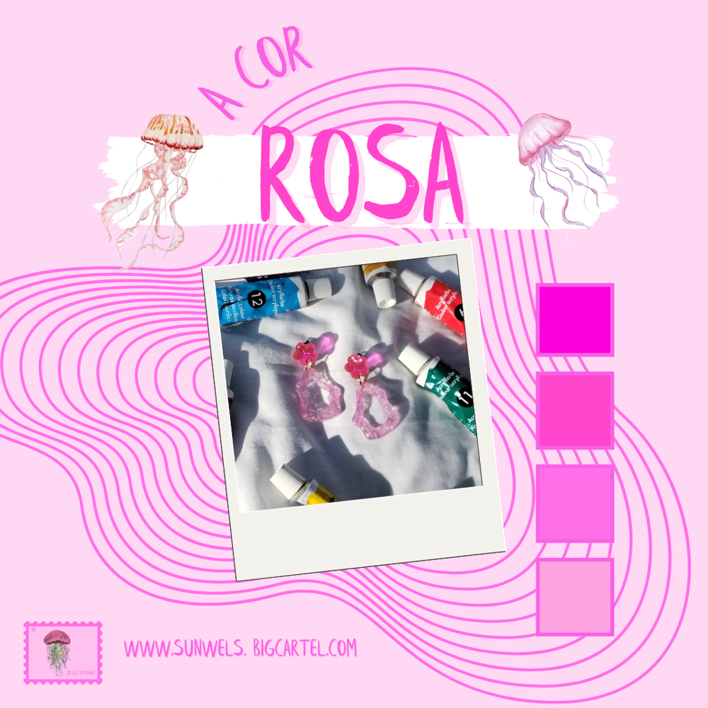 Pendientes A cor rosa 🌸