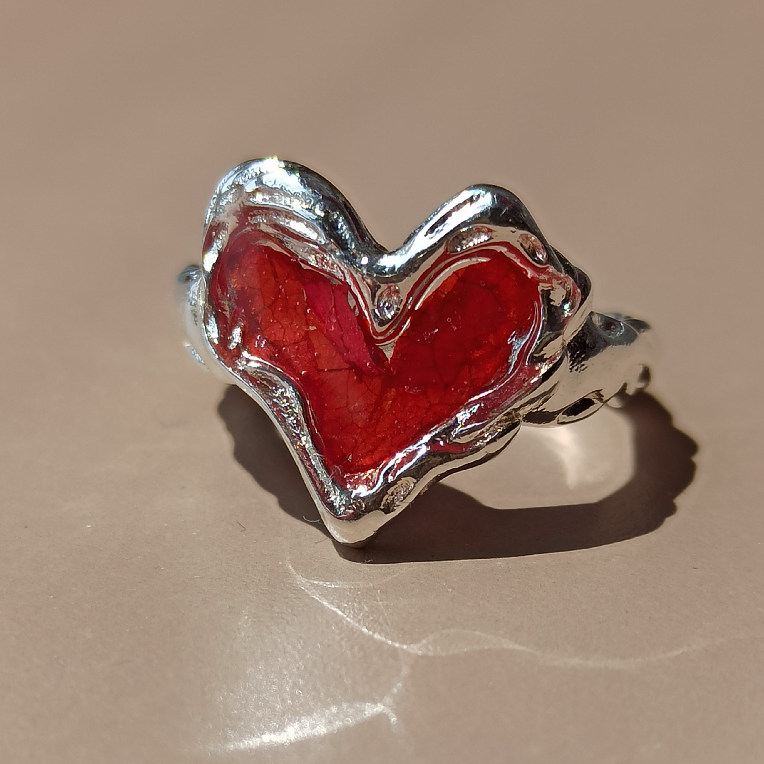Anillo Corazón de acero 💌