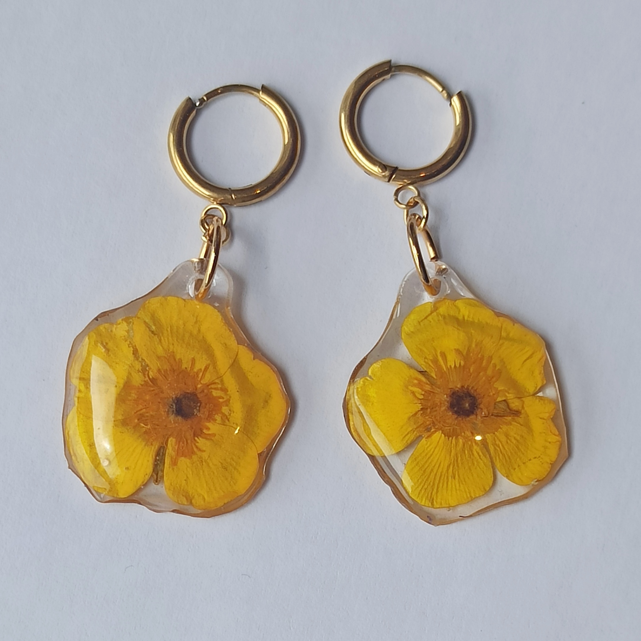 Pendientes Botón de oro ✨