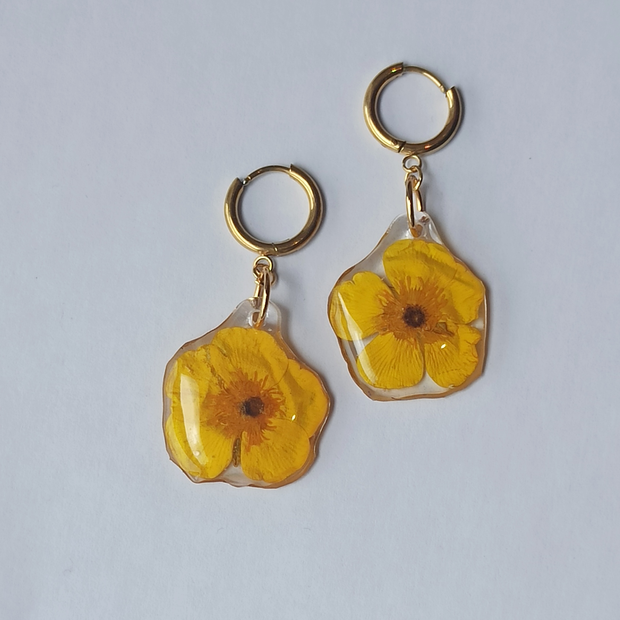 Pendientes Botón de oro ✨