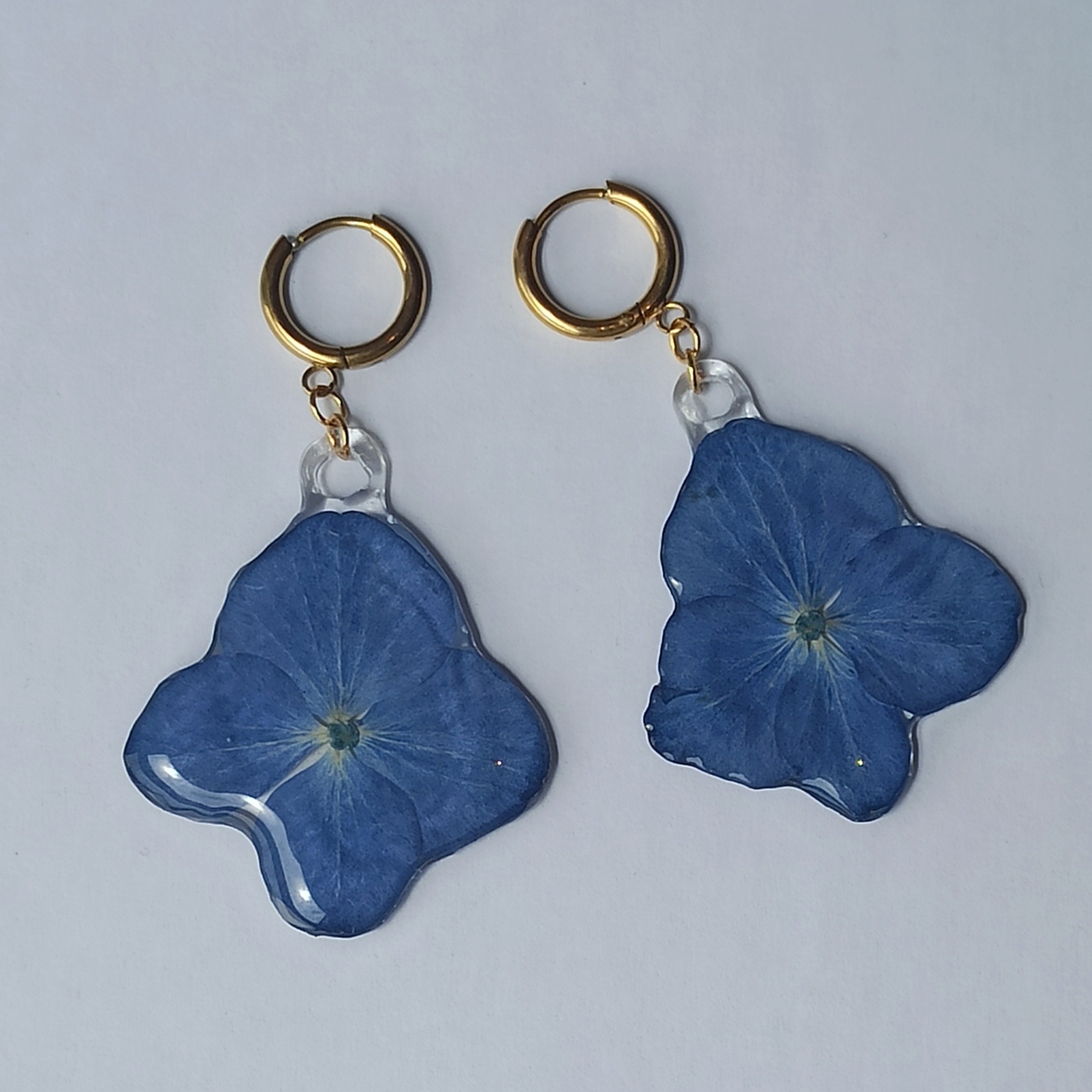 Pendientes Hortensia aro 😇