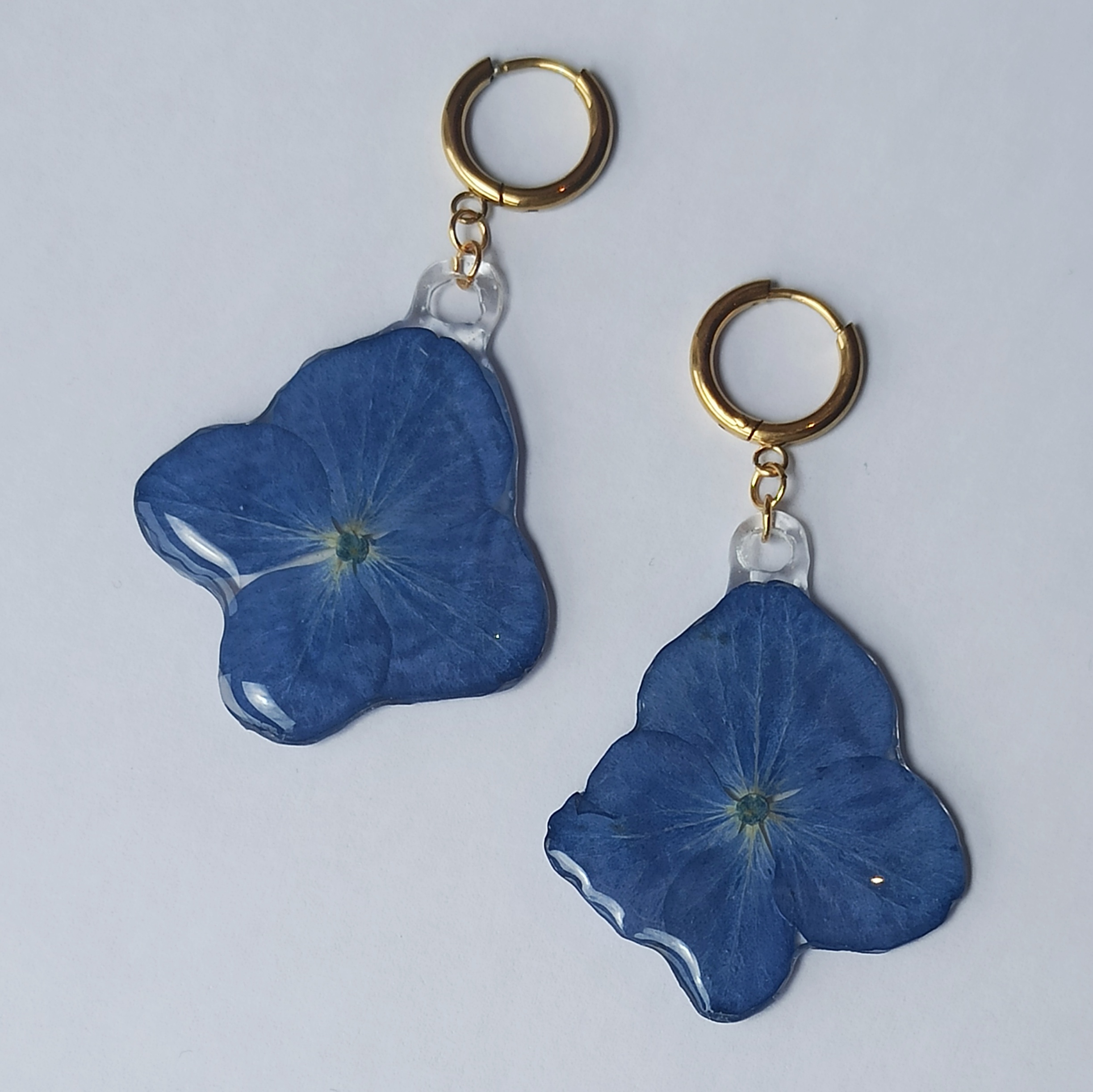 Pendientes Hortensia aro 😇