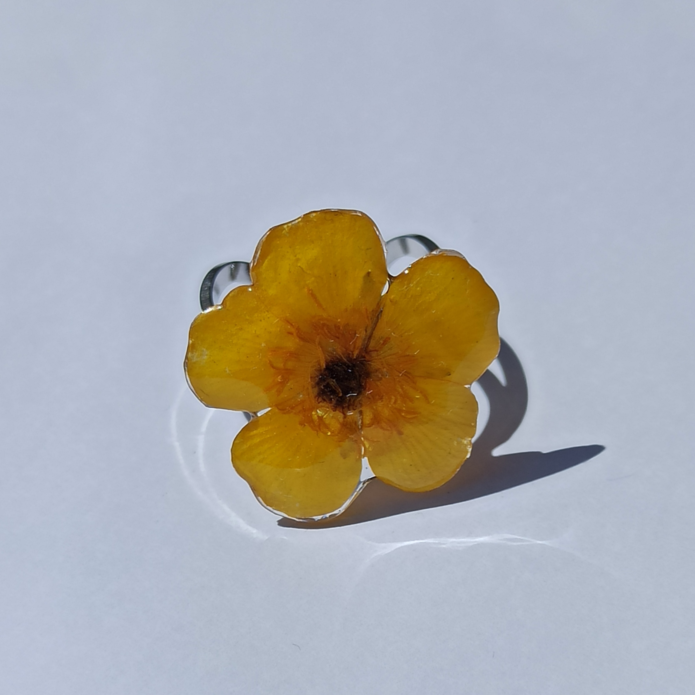 Anillo Botón de oro doble agarre ✨
