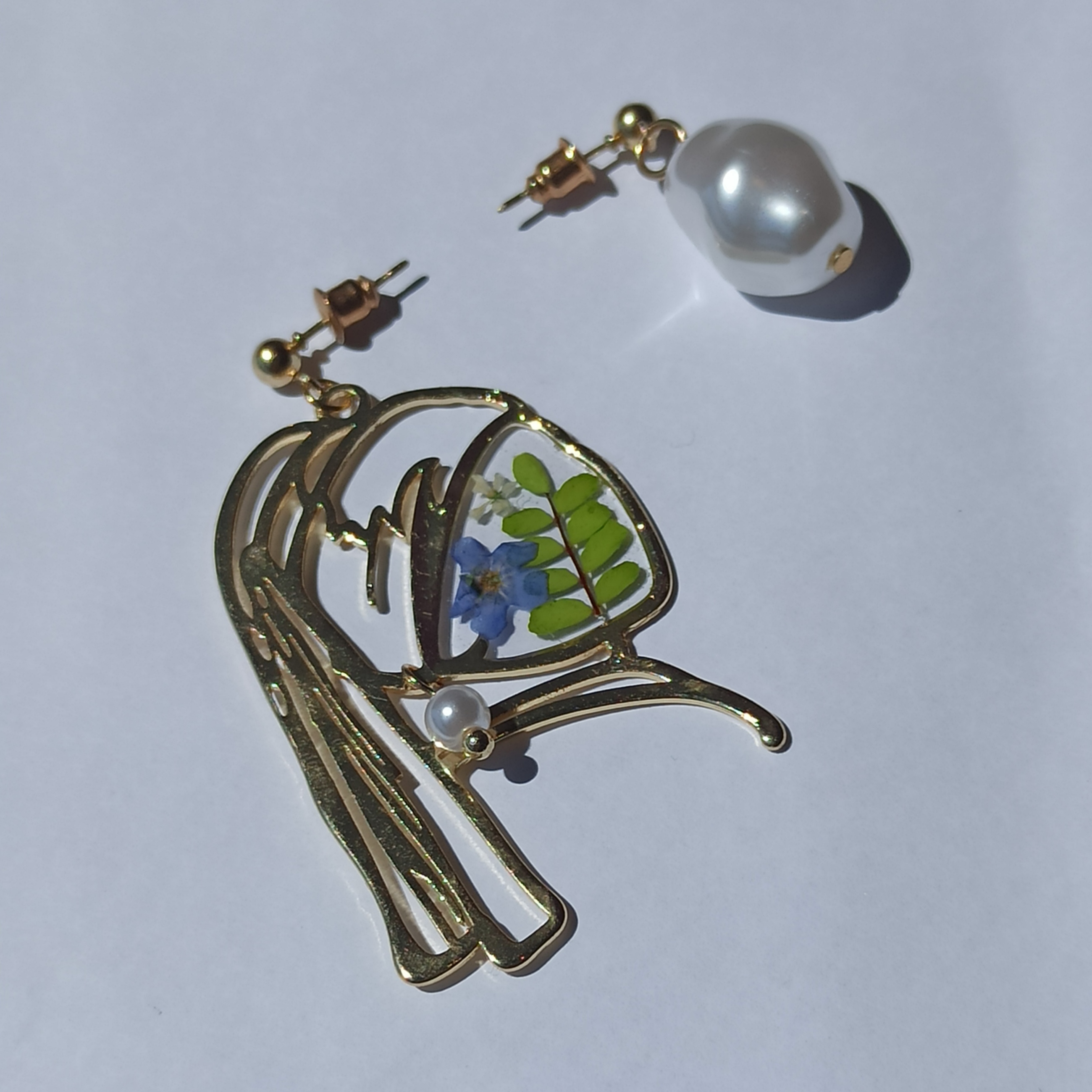 Pendientes "La chica de la perla" dorados🦪