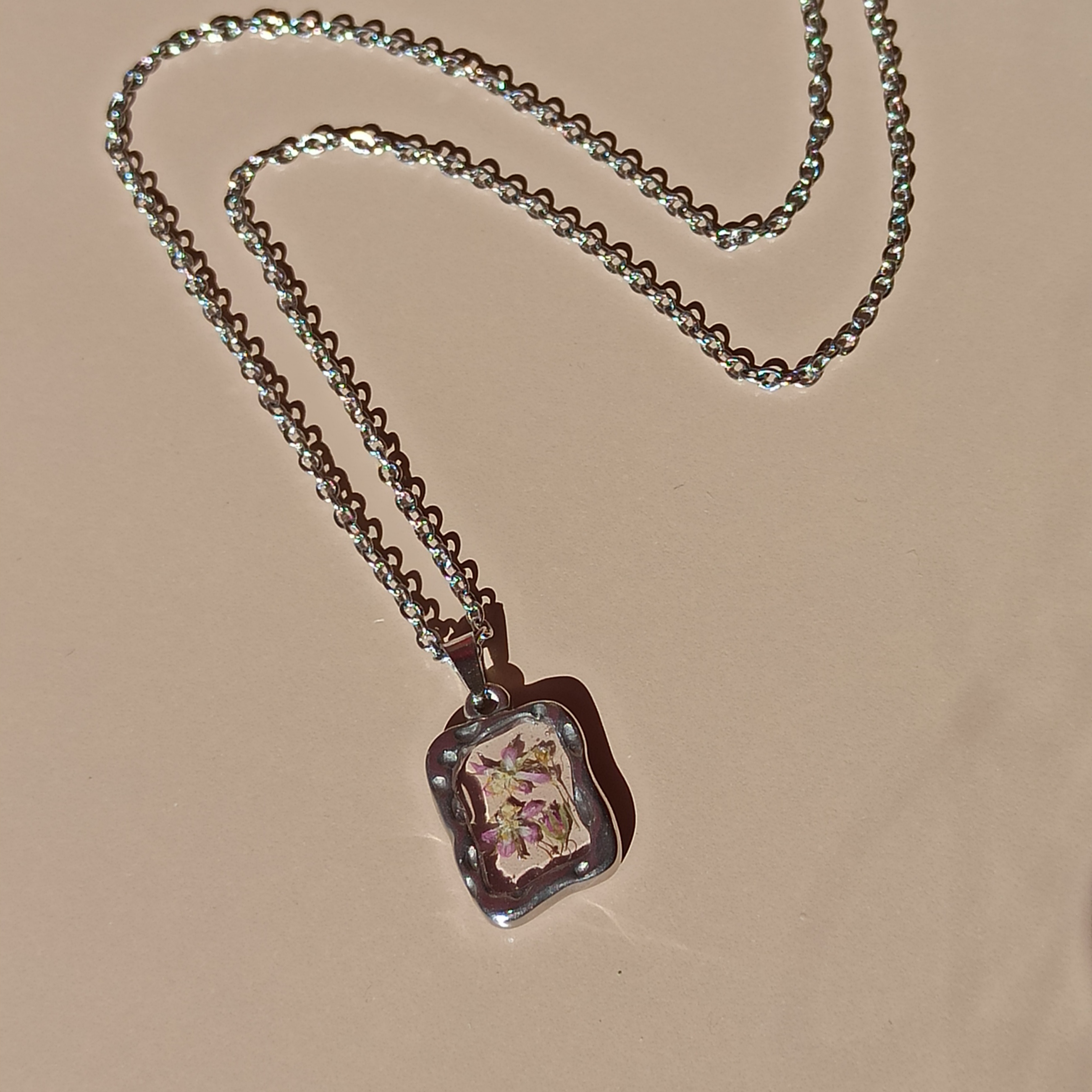 Medalla rosa plateada ✨