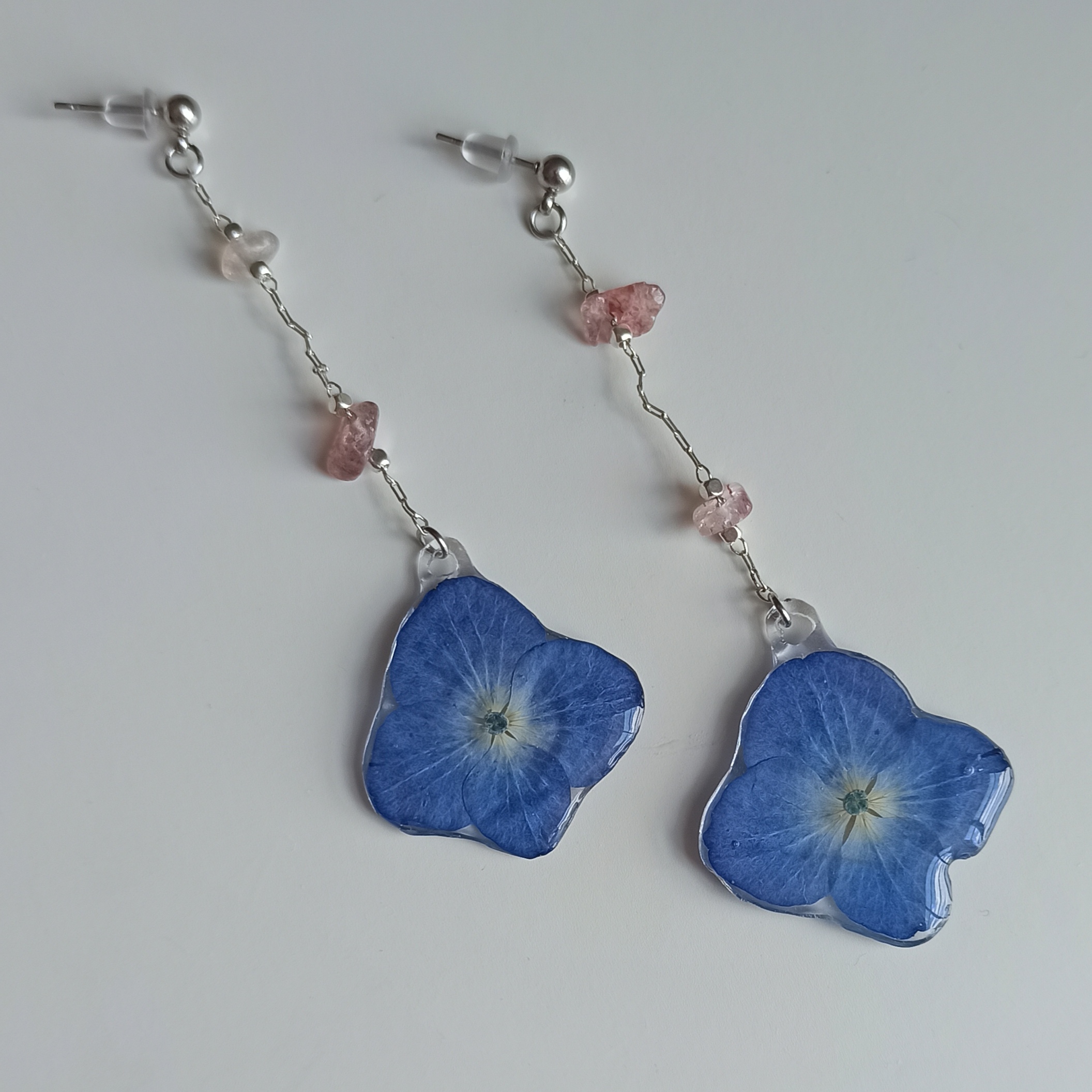 Pendientes Hortensia de cuarzos 💠