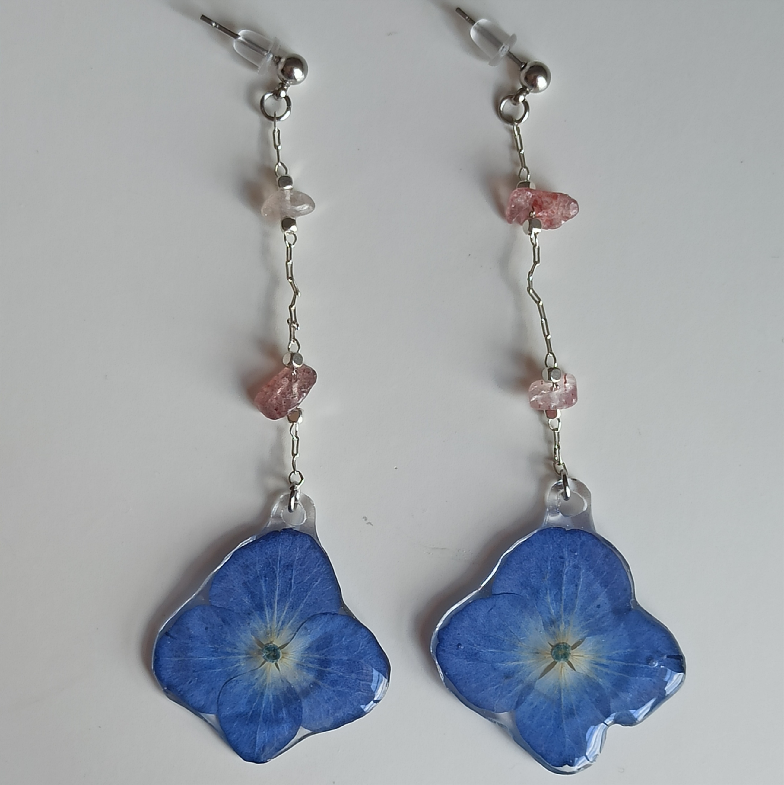 Pendientes Hortensia de cuarzos 💠