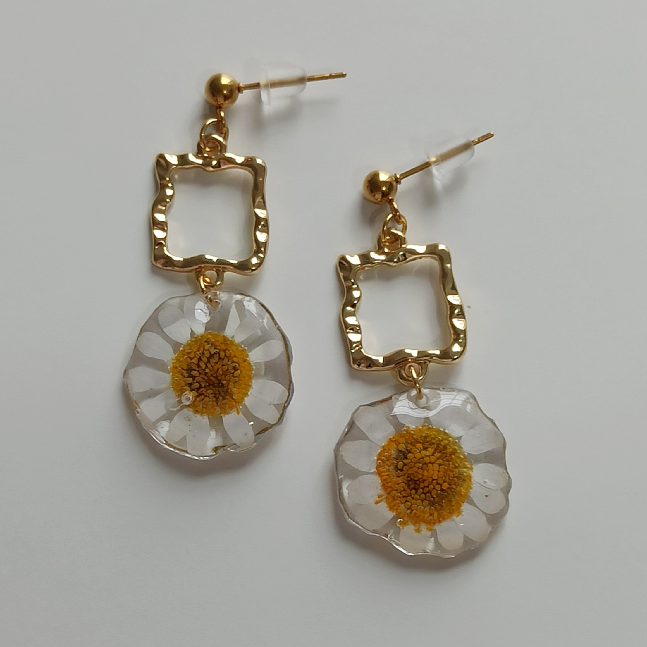 Pendientes Pampillo branco 🌼