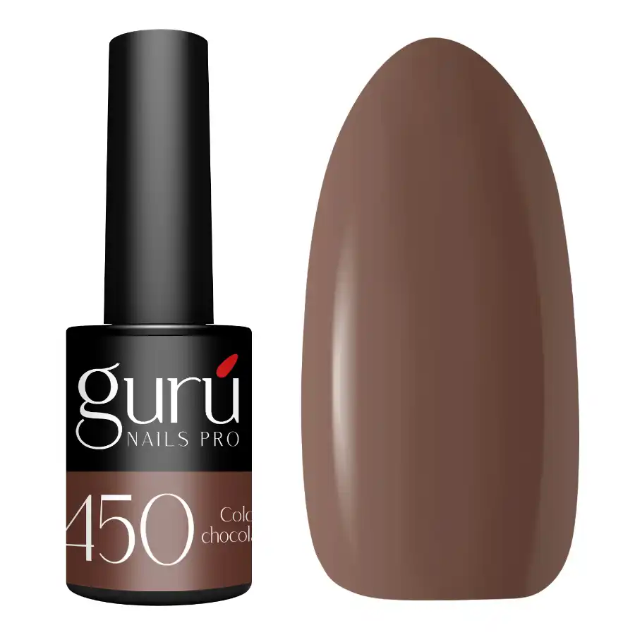 Esmalte semipermanente 450 Cold Chocolate Gurú Nails 8 ml