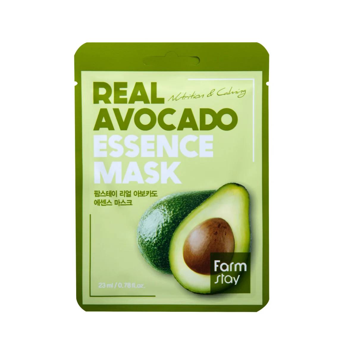 Farmstay - Real Avocado Essence Mask, 23ml