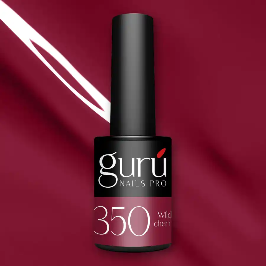 Esmalte semipermanente 350 Wild Cherry Gurú Nails 8 ml