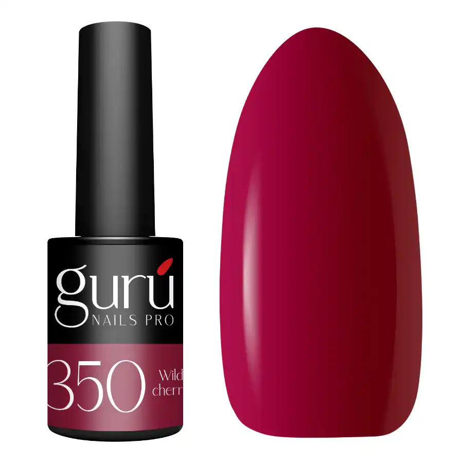Esmalte semipermanente 350 Wild Cherry Gurú Nails 8 ml