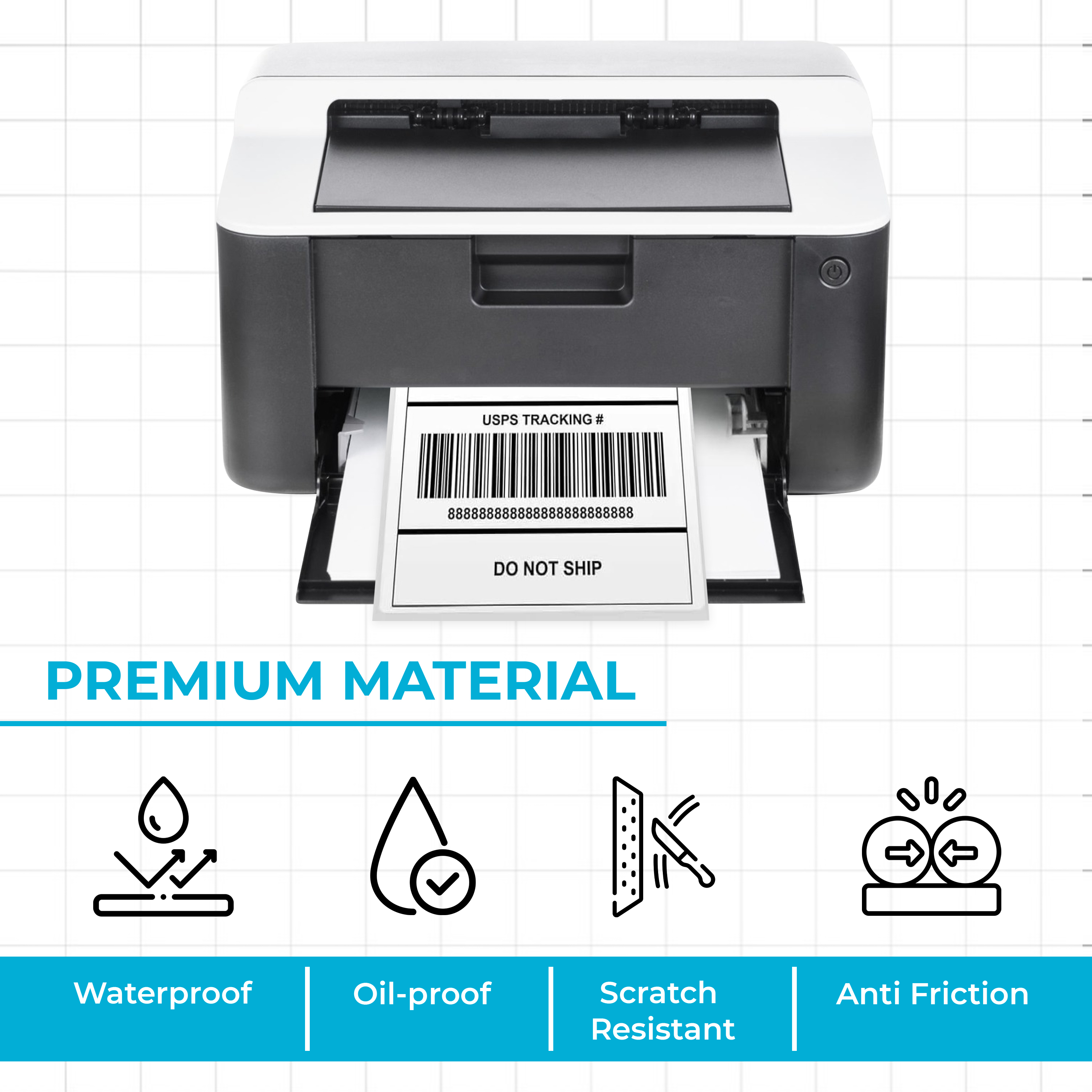 4 x 6 Labels for Inkjet and Laser Printer | 102 x 152 mm (1 Per Sheet)