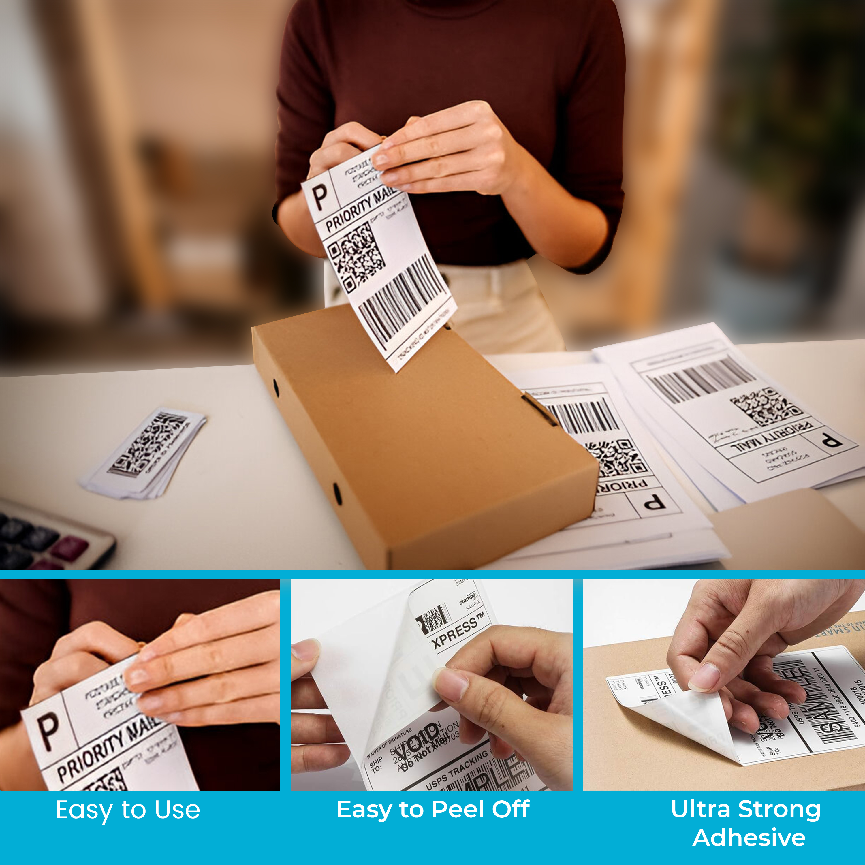 4 x 6 Labels for Inkjet and Laser Printer | 102 x 152 mm (1 Per Sheet)