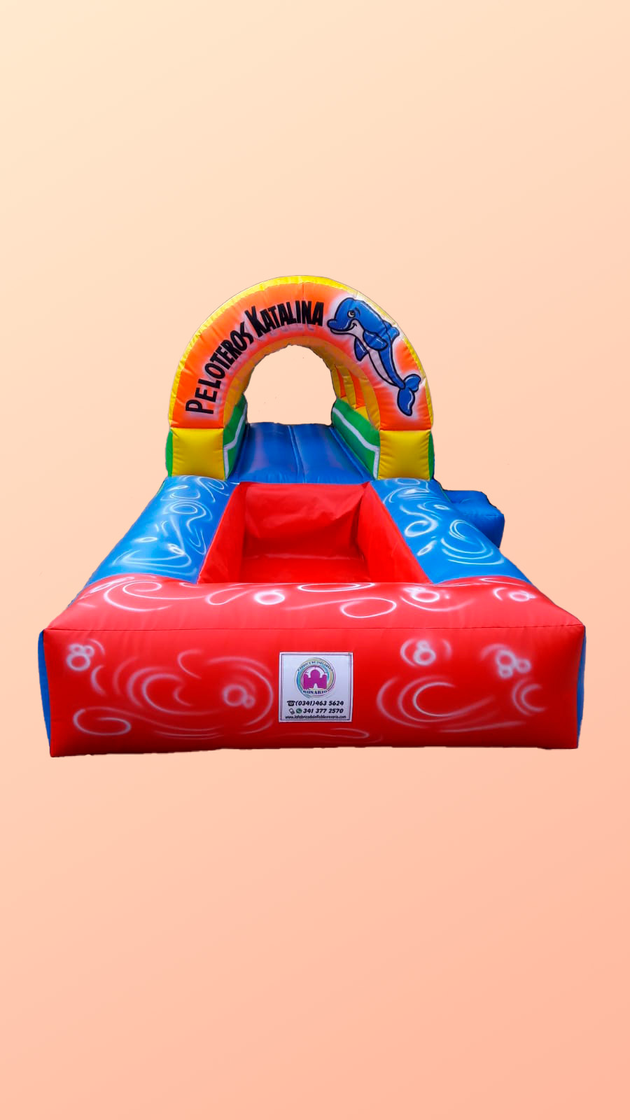 Castillo inflable 7x2.5 mts. deslizador