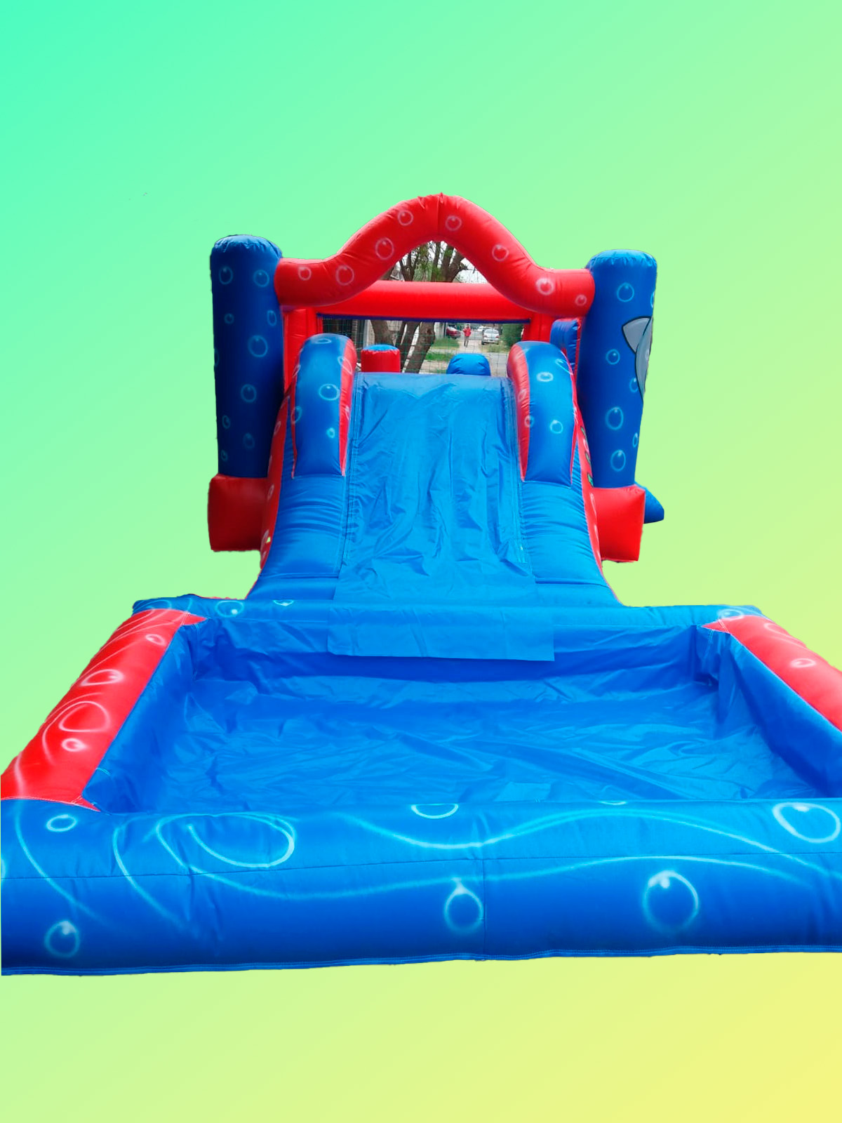 Castillo inflable 7x3 mts. pileta desmontable