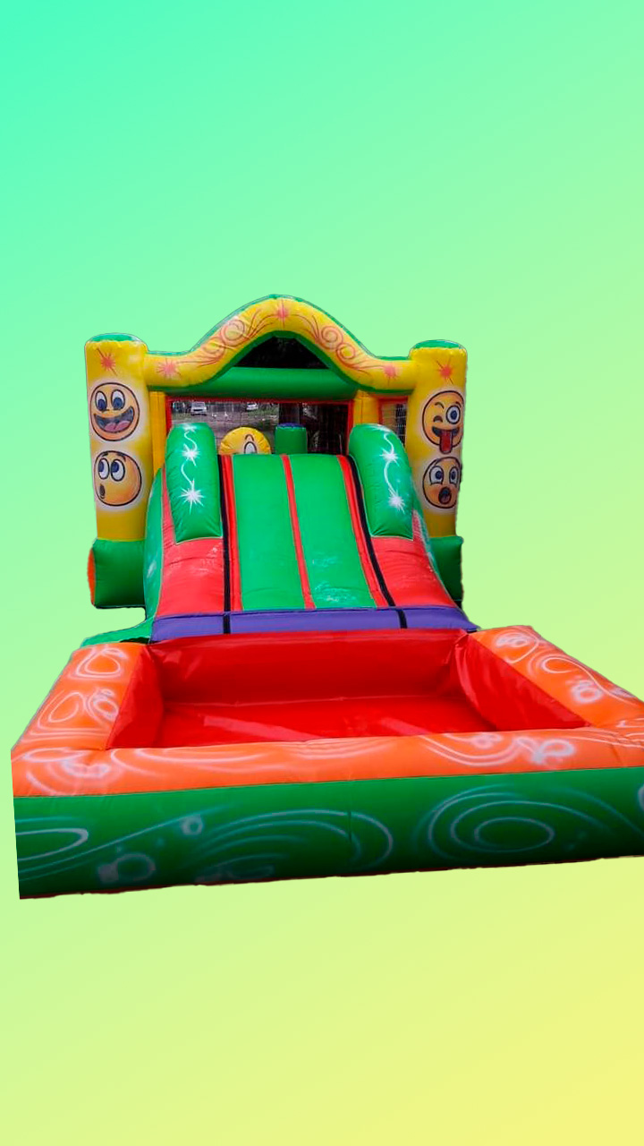 Castillo inflable 7x3 mts. pileta desmontable