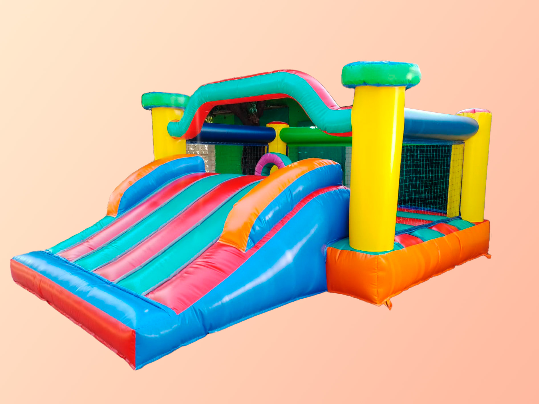 Castillo Inflable  5x4 mts. rampa grande