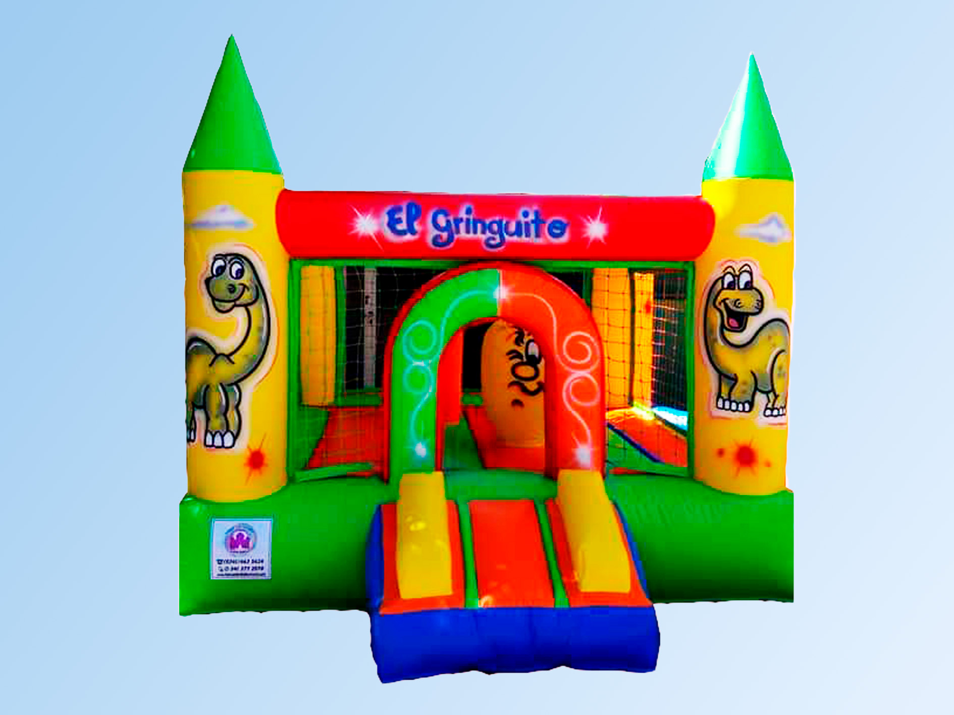 Castillo Inflable  3x3 mts. punta lápiz