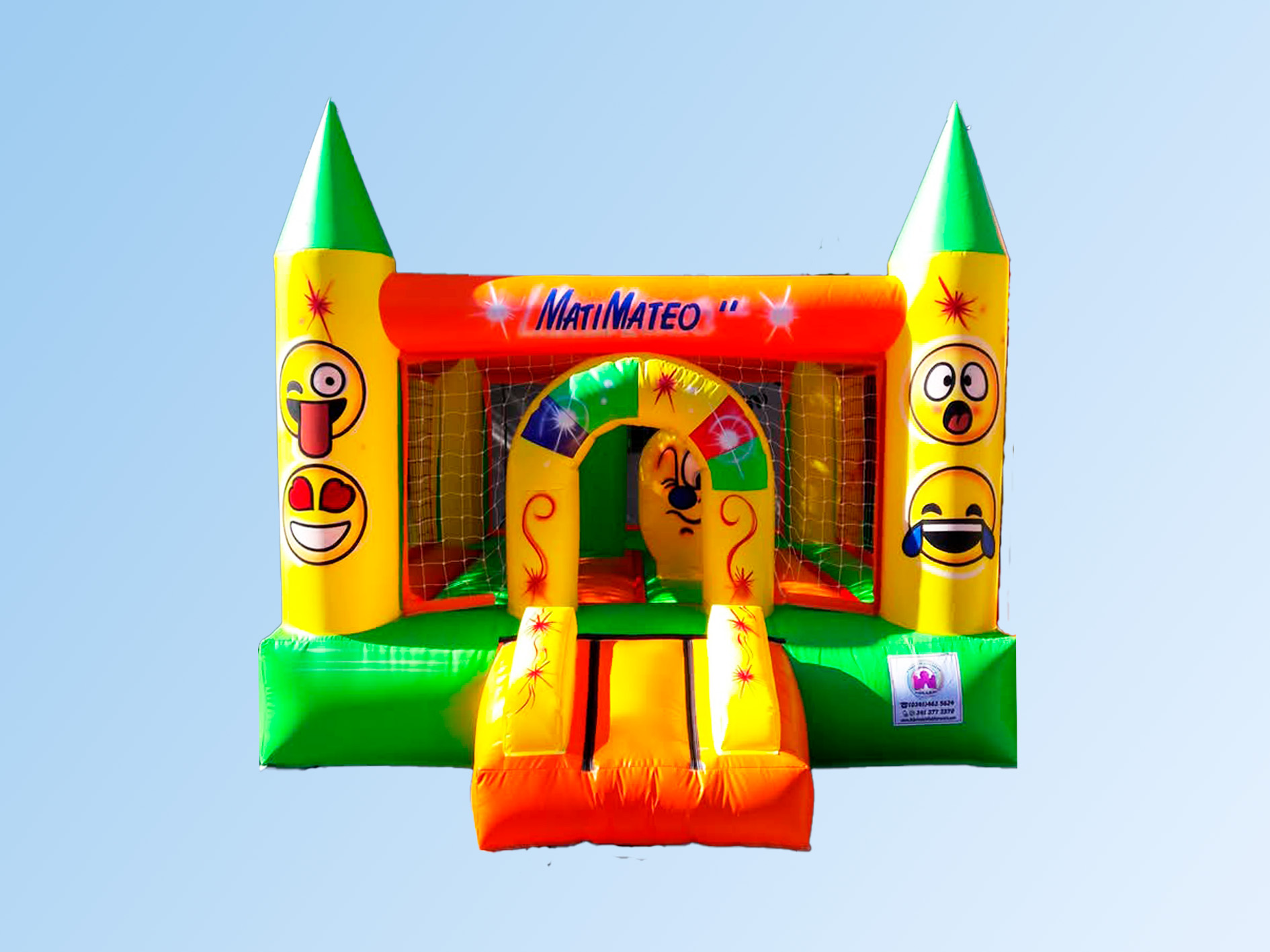 Castillo Inflable  3x3 mts. punta lápiz