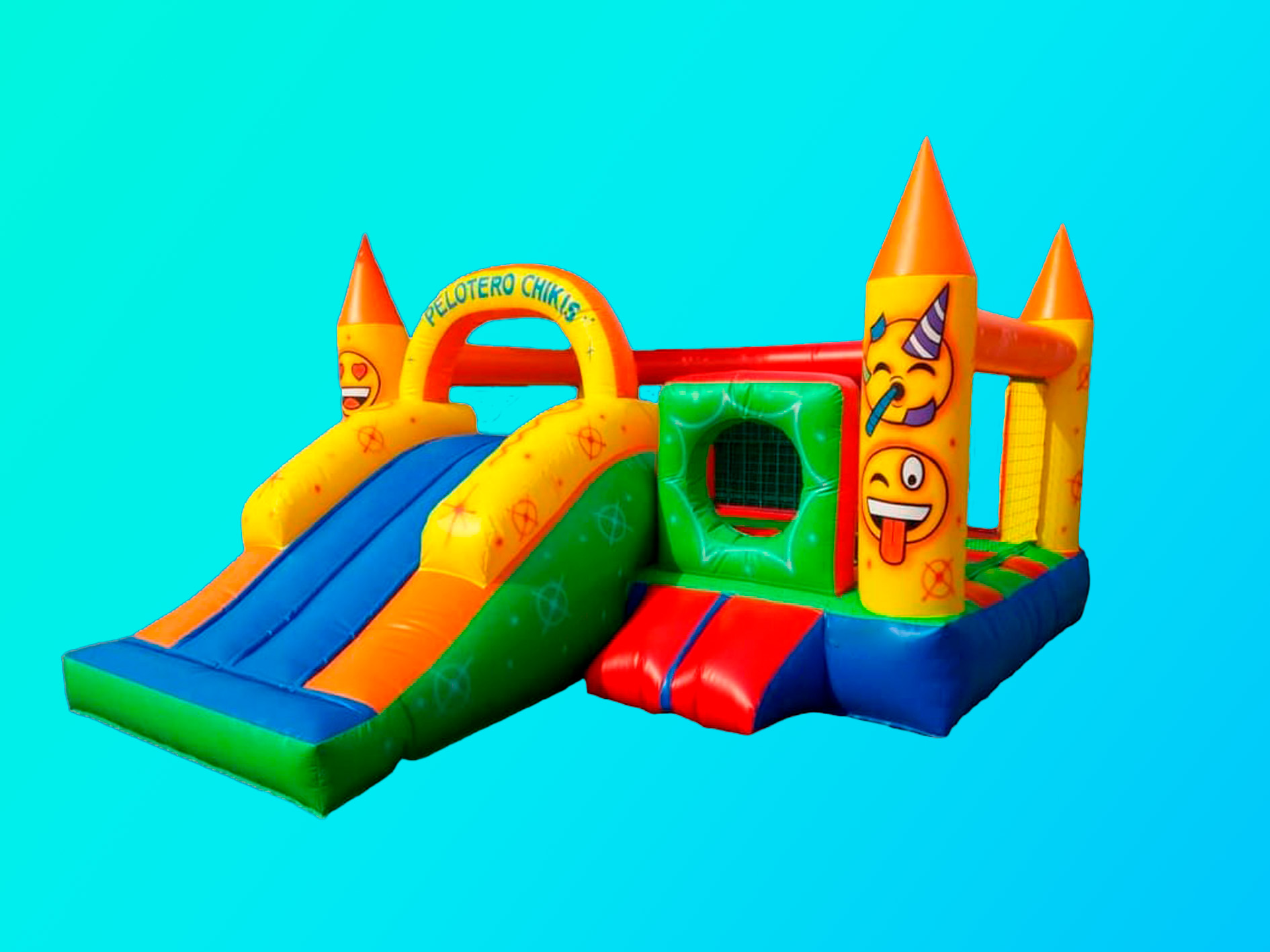 Castillo Inflable  5x4 mts. rampa y entrada